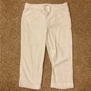 White capris.